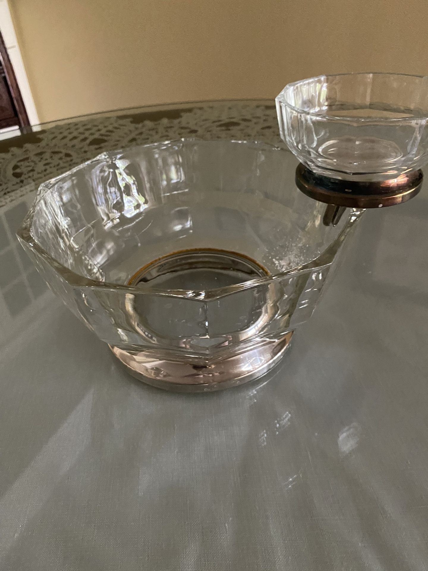 Chips & Dip Glass Vase