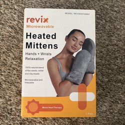 Revix Microwavable Heated Mittens- Hands and Wrists Relaxation New with Box