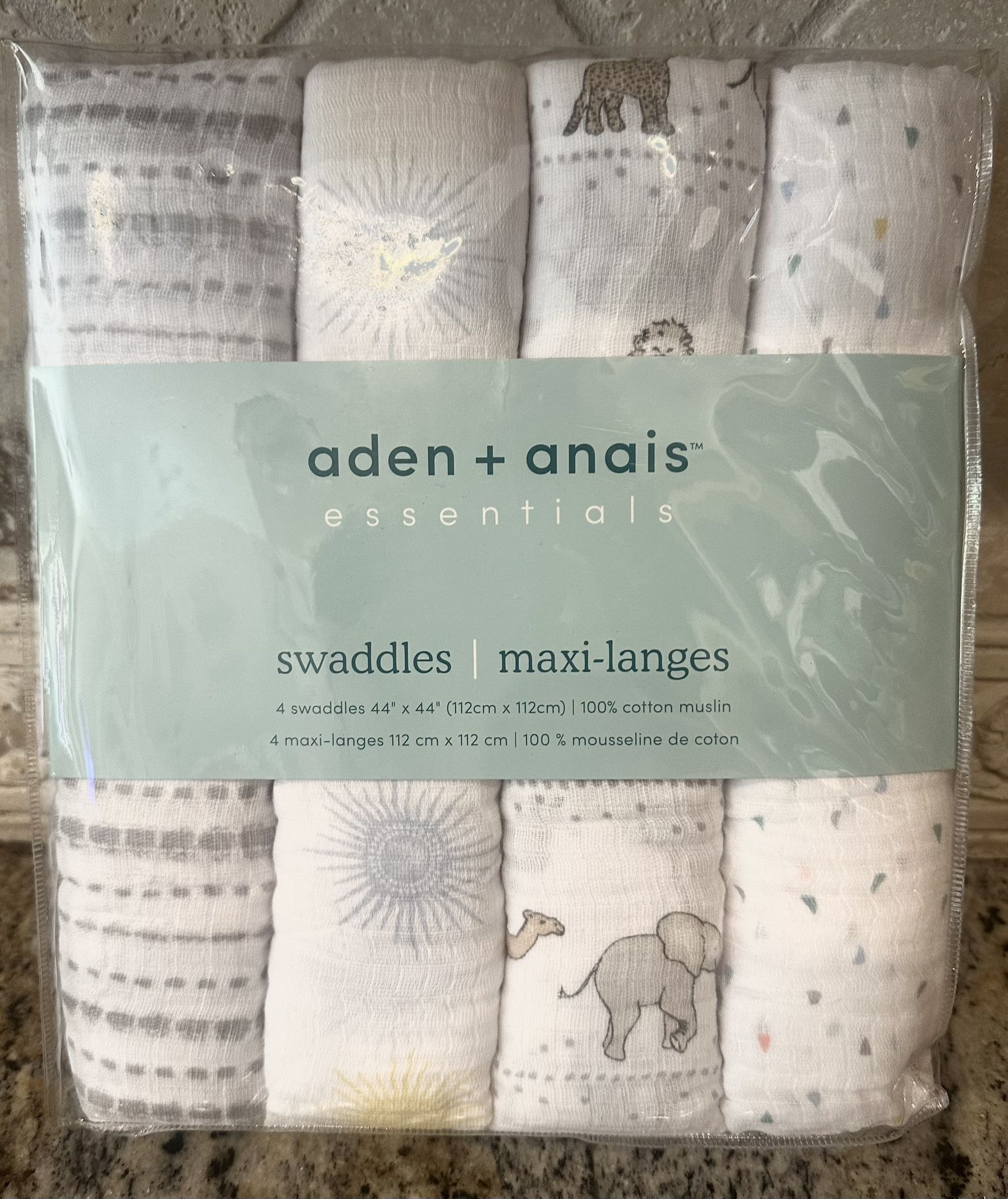 Aden Anais 4 Pack Swaddles New