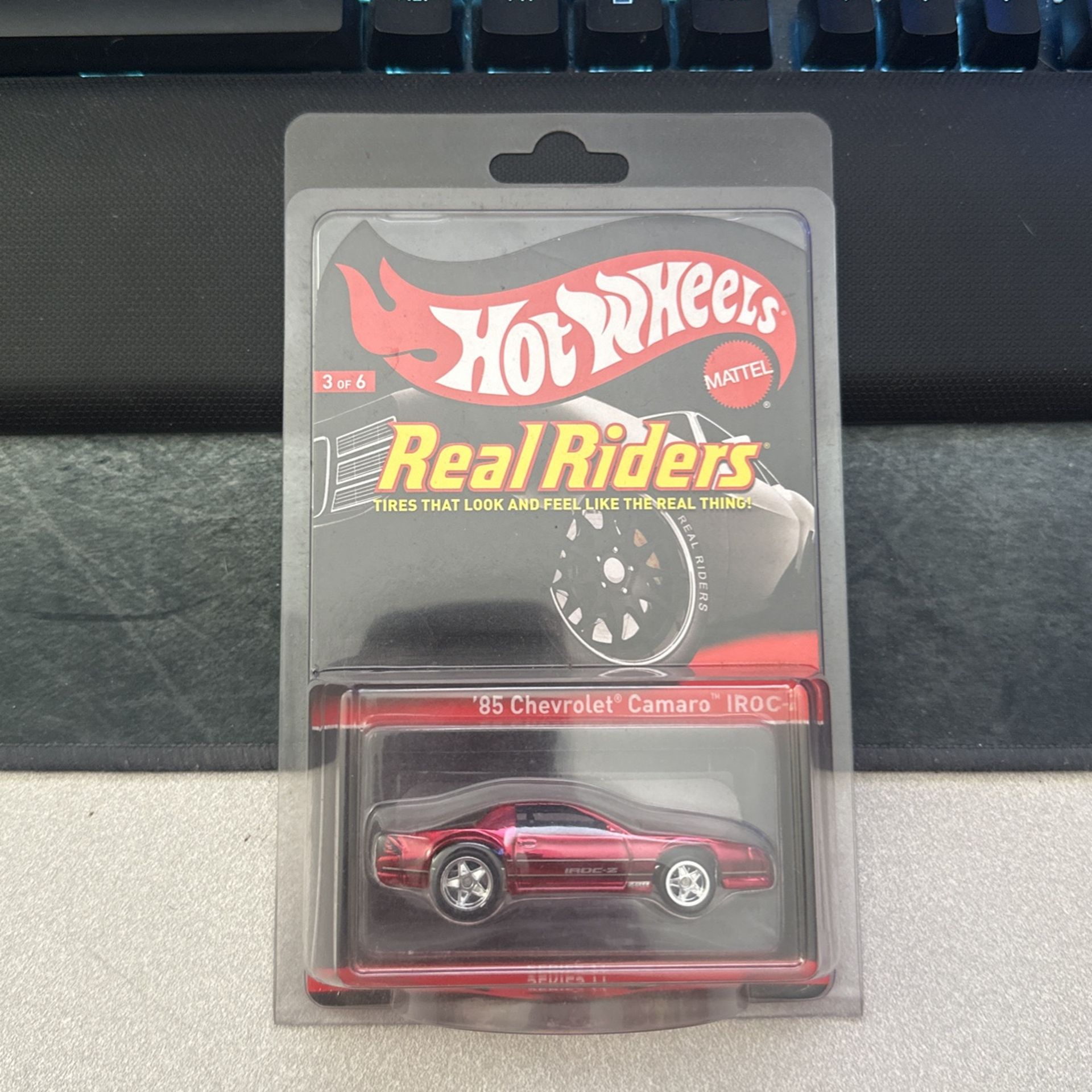 Hot wheels RealRiders ‘85 Chevrolet Camaro IROC-Z