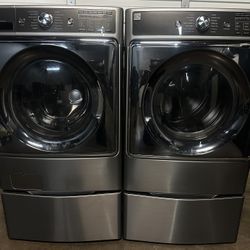 VERY NICE KENMORE ELITE  TOP OFBTHE LINE  JUMBO WASHER AND ELECTRIC DEYER SET EXCELLENT CONDITIONS 