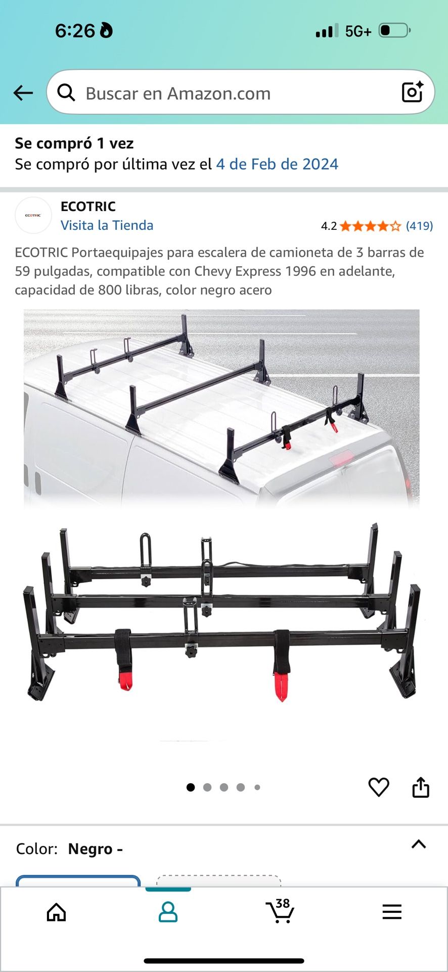Van ladder rack