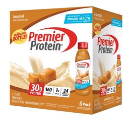 6 Pack Caramel Premier Protein RTD Shakes