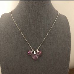 Swarovski Elements Heart Charm Necklace 