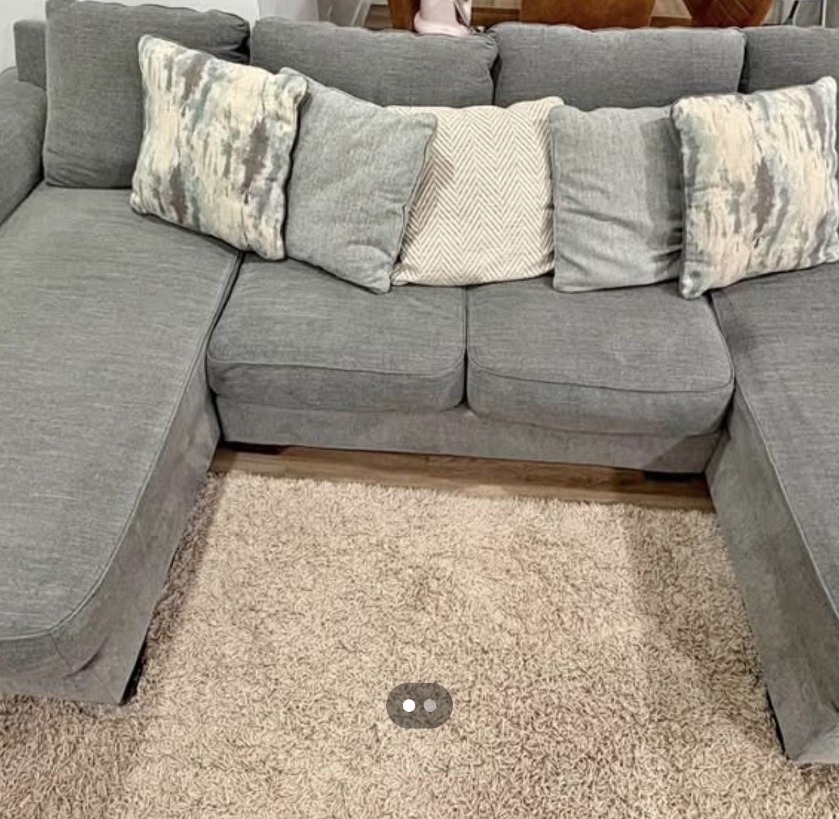 Gray Sectional With 2 Chaises Super Comfy 