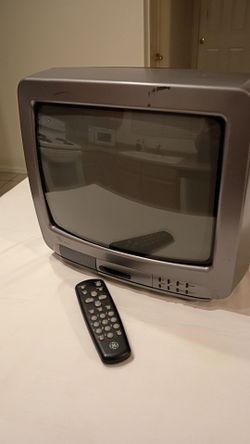 13 Inch CRT color TV WITH Remote, GE Gaming TV, CRT TV