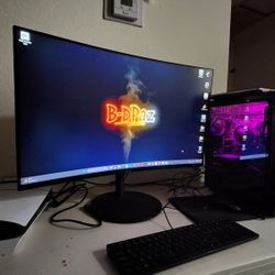 High-End Gaming Setup - HP Omen (Ryzen 7 3700X) + Ultrawide Curved Monitor