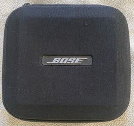 Bose Headphone Case Black Bag with Zipper Square 6” X 6”