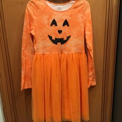 Girls Halloween Party Dress With Glitter Sparkle Face New  Size 12