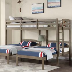 Triple Bunk Bed Frame And Mattresses