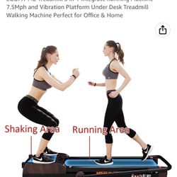 EGOFIT M2 Treadmill 3 in 1 Integrate Running Machine 7.5Mph and Vibration Platform Under Desk Treadmill Walking Machine Perfect for Office for Sale in Corona Dl Mar CA OfferUp