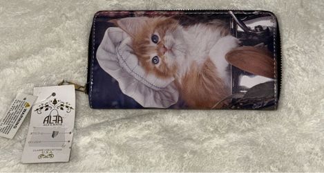 New multicolored cat wallet.