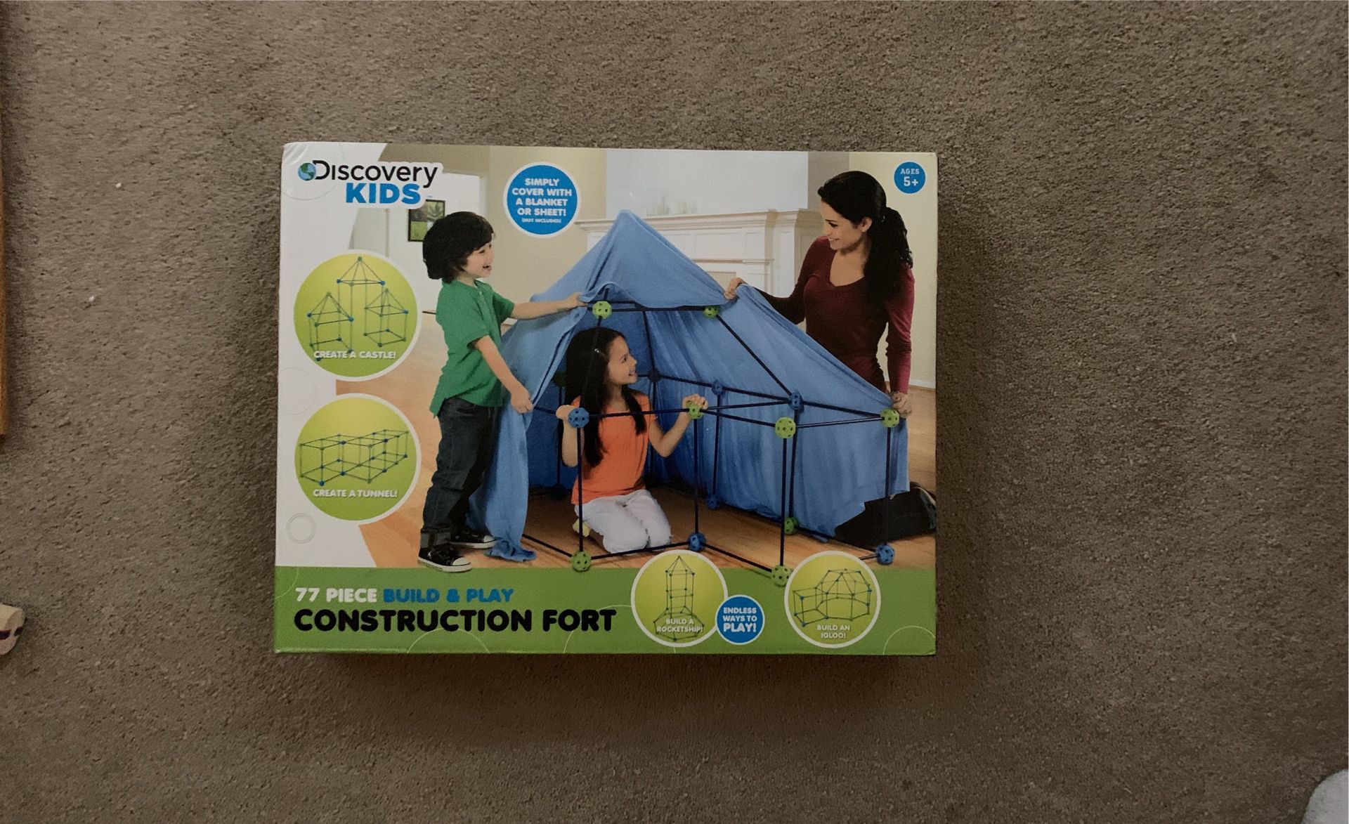 New In Box Discovery Construction Fort Tent