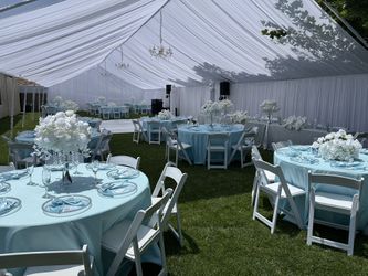 Light Blue Table Covers