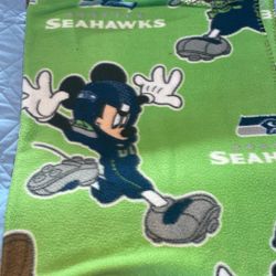 Kids Fleece Mickey Mouse Seahawk Blanket