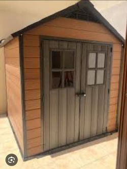 Keter resin shed (brown, 9x7.5) FREE DELIVERY