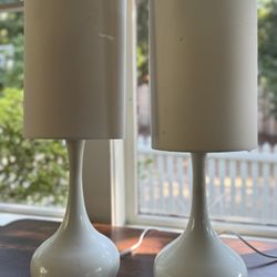 Two Three Way MCM Lamps