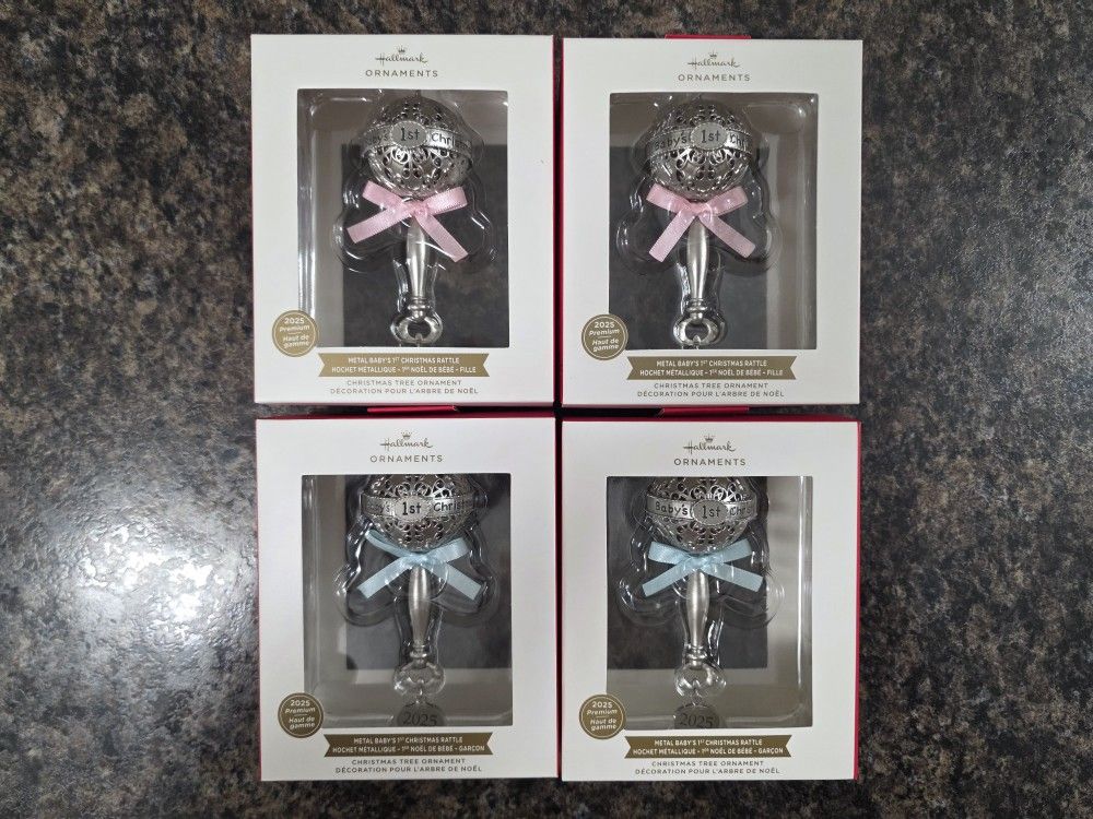 (4 PACK) Hallmark Christmas Ornament