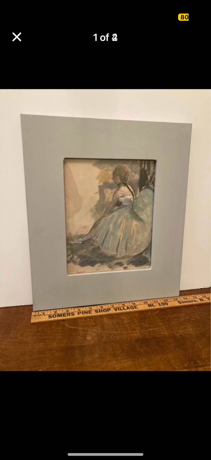 Degas Ballerina Print