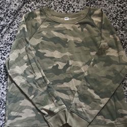Mens camouflage sweatshirt -XL