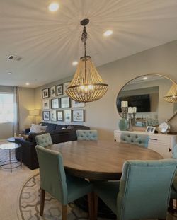 Beaded Chandelier – Coastal/Farmhouse Style