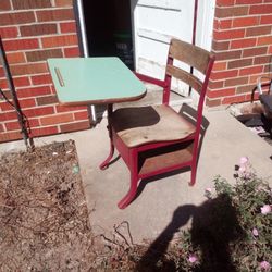 Unique Older School Student Desk 