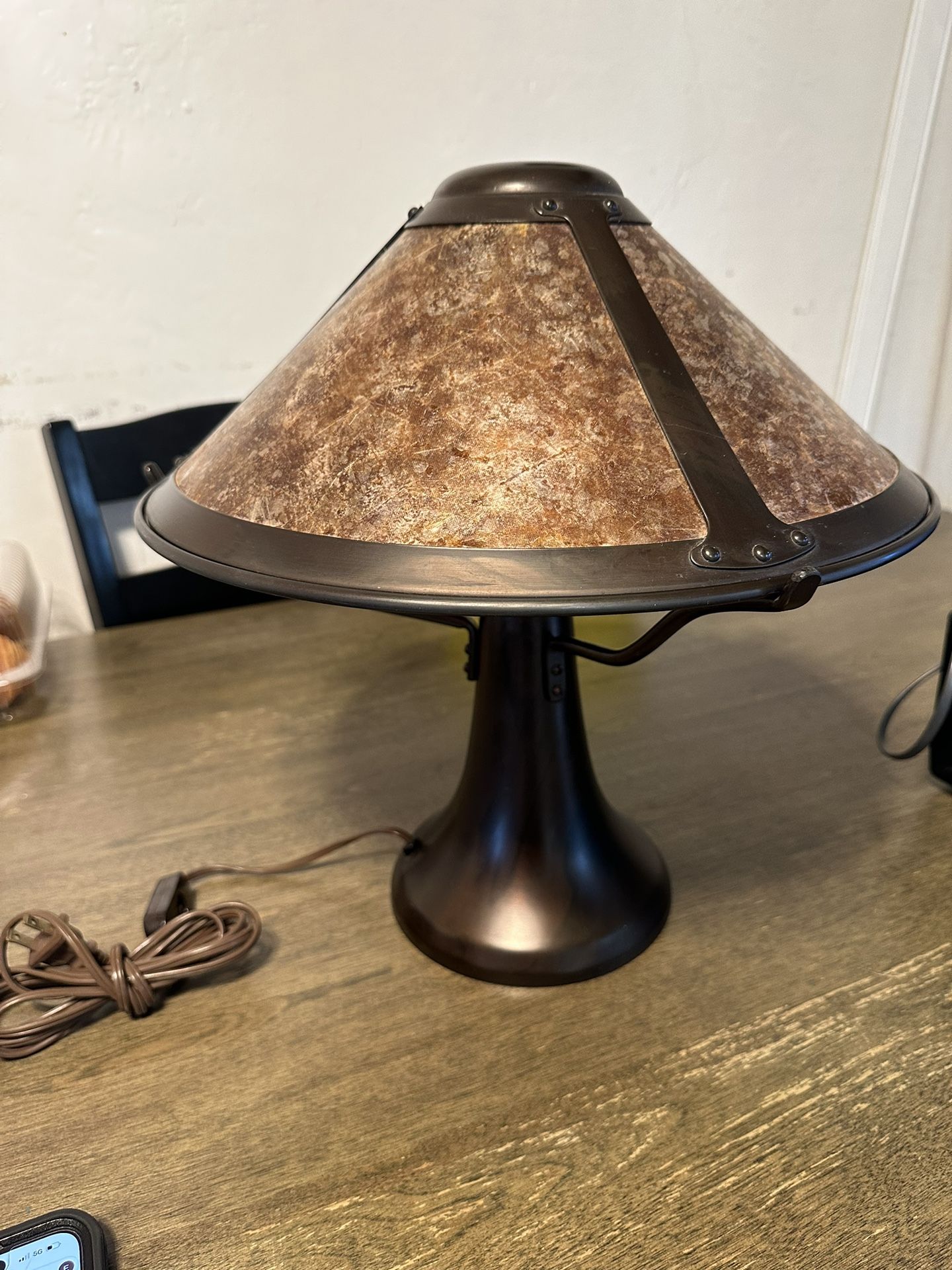 005 Mica Trumpet Lamp by Mica Lamp Company