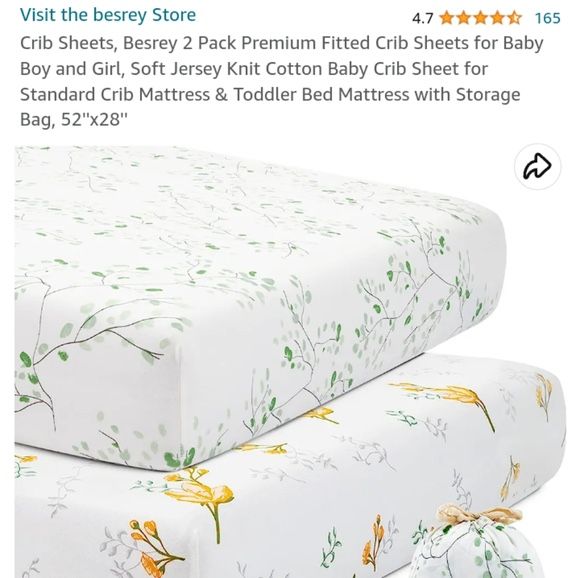 Crib sheet set of 2