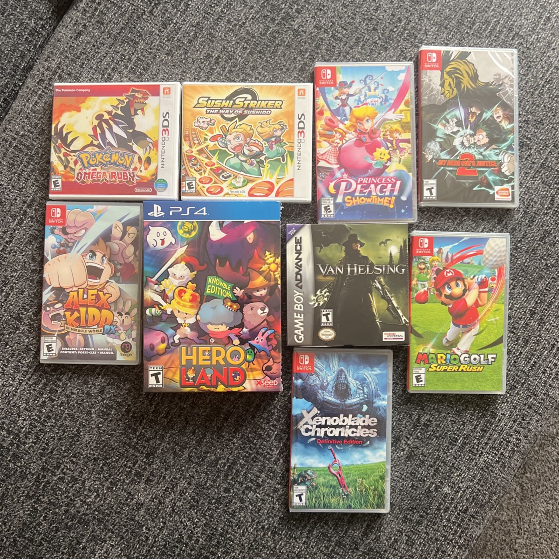Nintendo Switch, PS4, And GBA Games