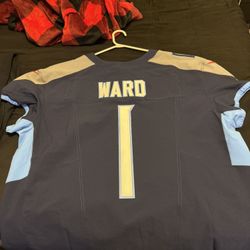 Cam Ward Tennessee Titans Vapor Fuse Elite Jersey Sz 52