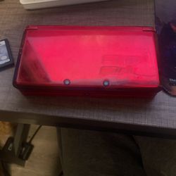 Red 3ds No Charger 