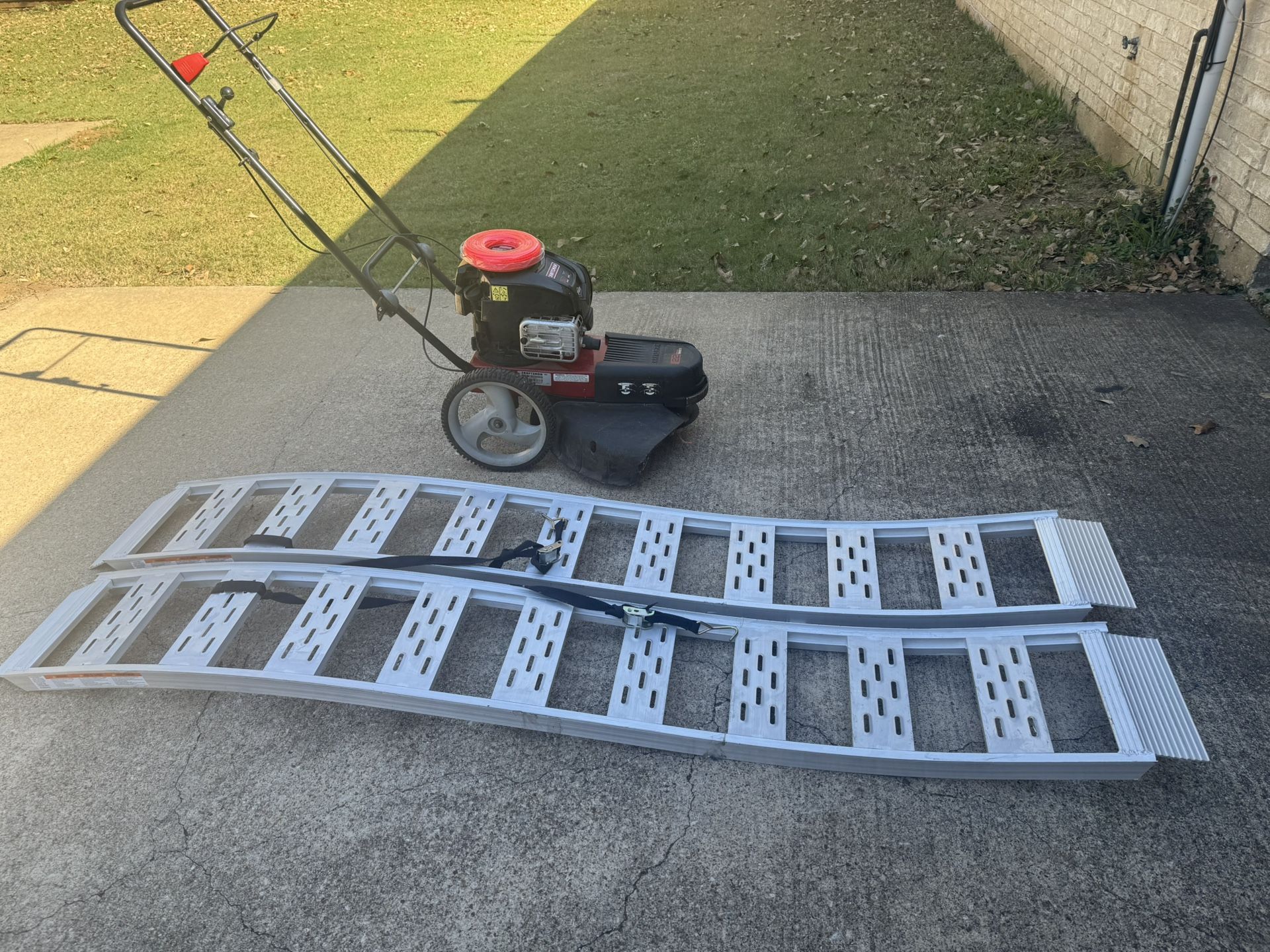 Weed Trimmer & Loading Ramps.