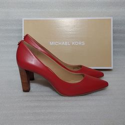 MICHAEL KORS designer heels pumps. Size 9 women's shoes. Red. Brand new in box 