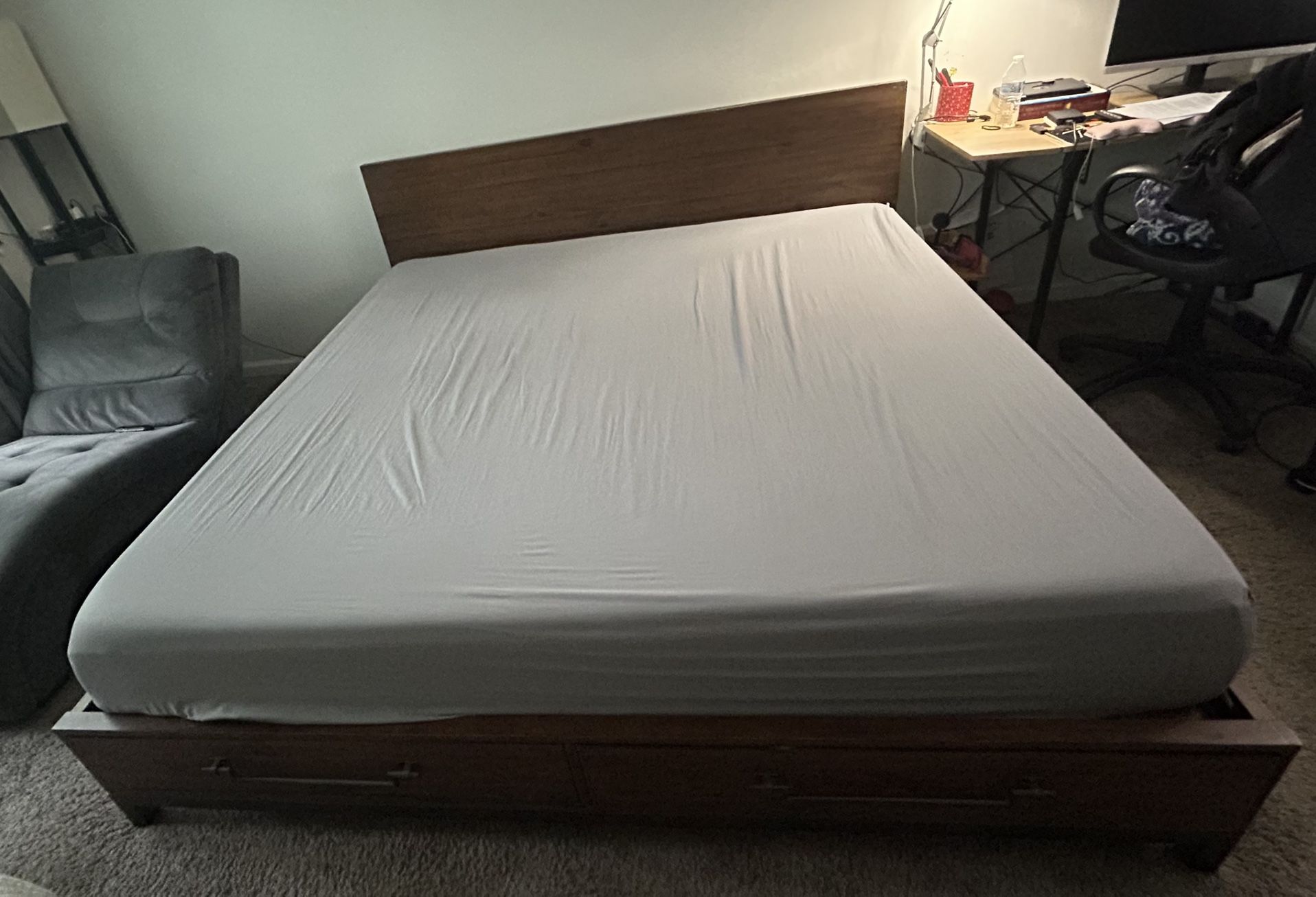 King size bed frame