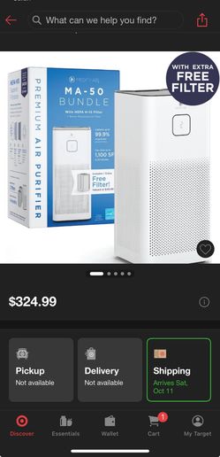 Medify Air Purifier MA-50 Value Pack W/Free Filter Included