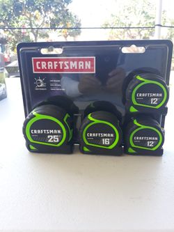 Craftman 4 PC. Measure Tape Set.