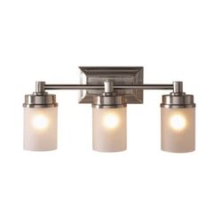 HAMPTON BAY CADE 3 LIGHT BATHROOM VANITY LIGHT