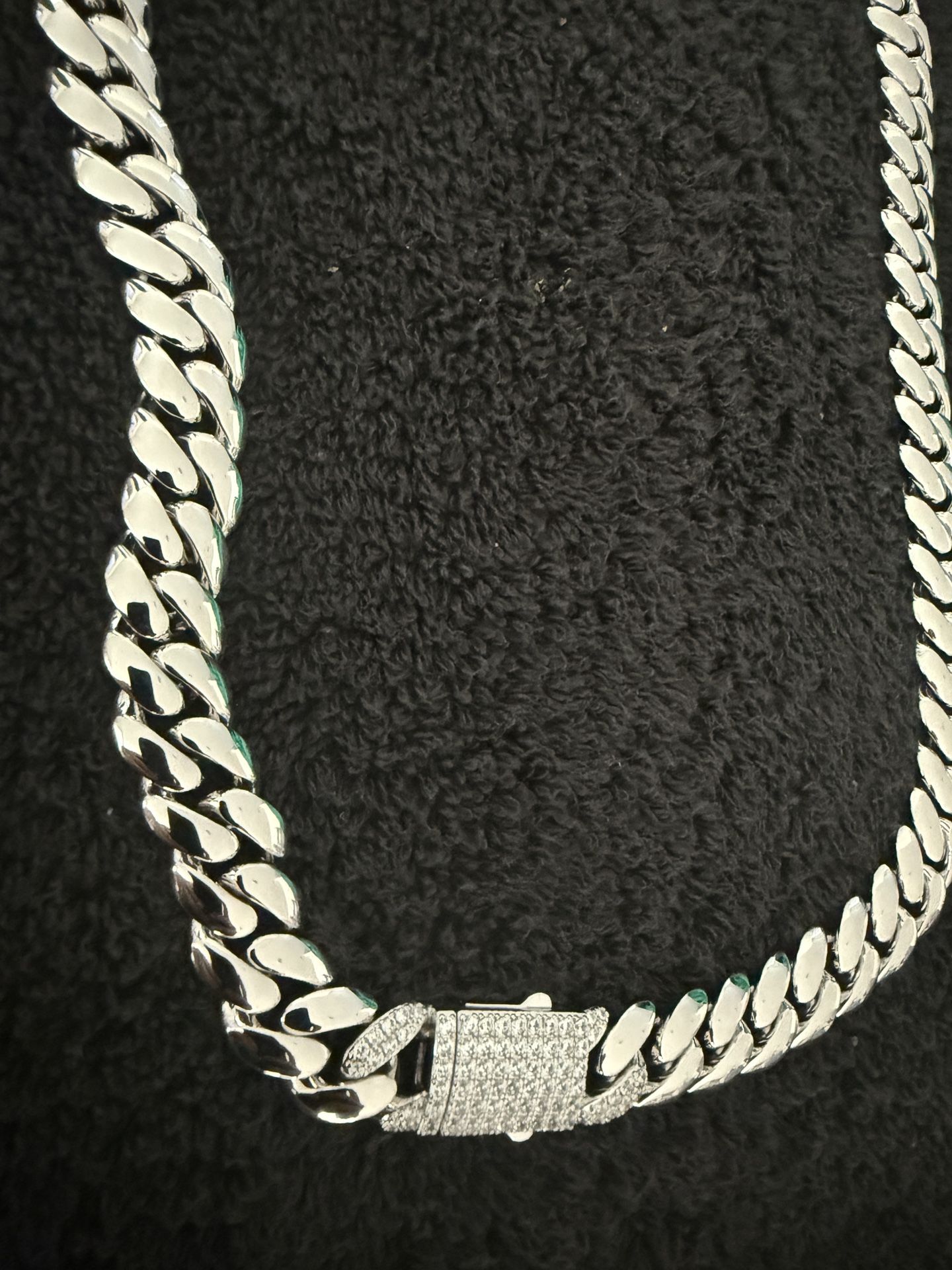 14K White Gold Filled 185G Cuban Chain 14mm 24”