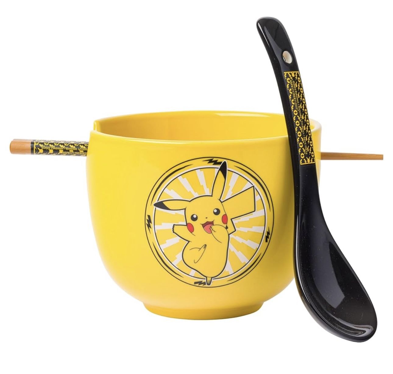 Pokemon Pikachu Electric Ceramic Ramen Noodle Bowl