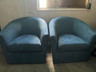 Navy blue 360 swivel chairs