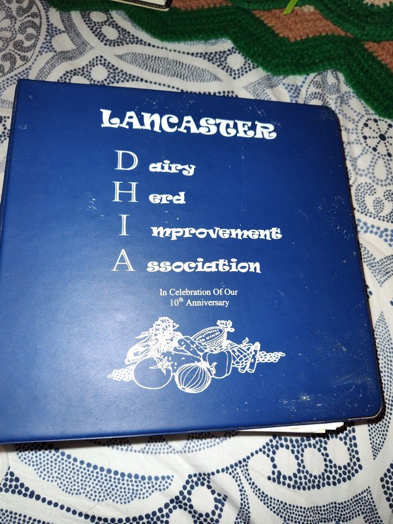 Cookbook, Farm, Family, Favorites of Lancaster DHIA