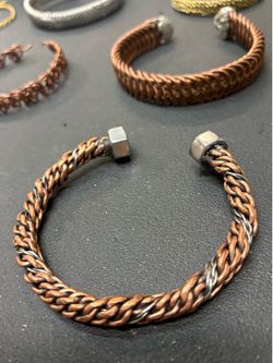 Copper Cuff Bracelet Jewelry