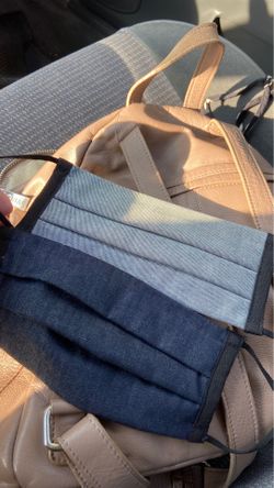 100% denim cotton masks 5 per package