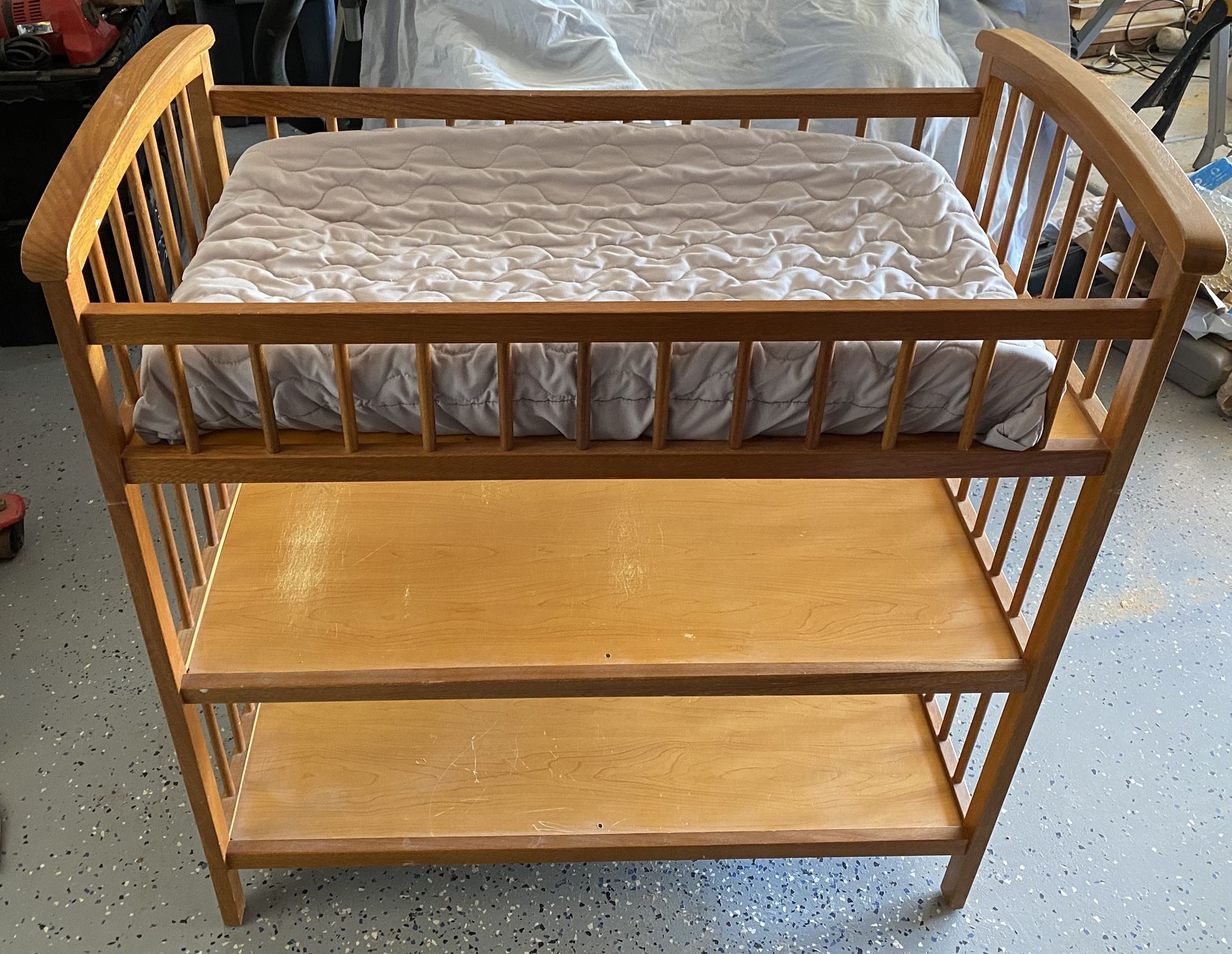 Baby Changing Table and Crib