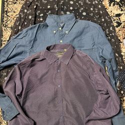 7 Button Up Shirts Men’s Medium