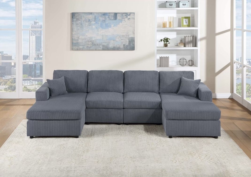 Corduroy Sectional Sofa