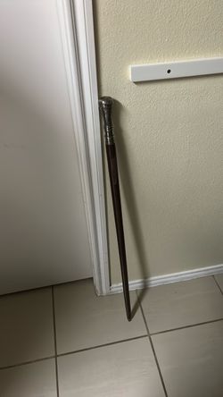 Antique Gentleman’s  Self-Defense Cane – Heavy Weighted Knob, Hollow Compartment