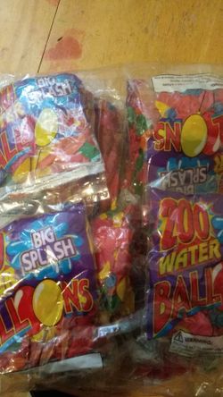 Water balloons