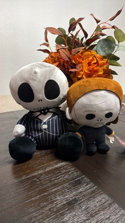 Jack Skellington, and Jason plushies