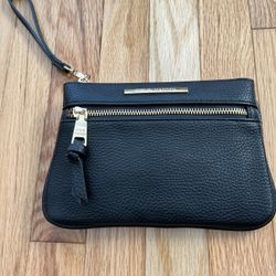 Steven Maden Black Leather Handbag